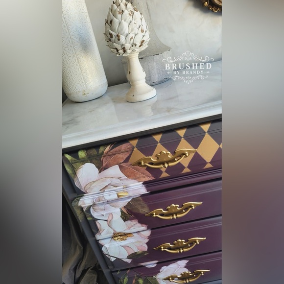 Redesign with Prima Decor Transfer ~ GOLD HARLEQUIN ~ 24” x 35” - Picture 6 of 7